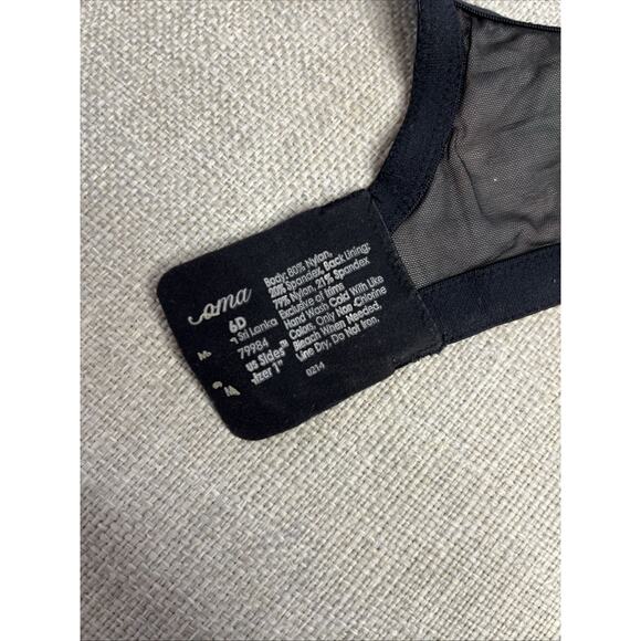 Soma 36D Satin Floral Sensuous Sides Minimizer Underwire Unlined Soft Cup Bra - Picture 3 of 7